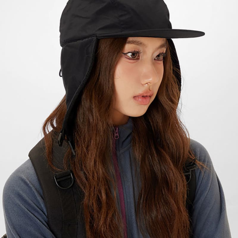 LOOKING4U Шапка Уличная Шапка-ушанка Водонепроницаемая Защита для ушей Черная