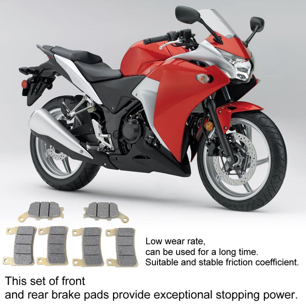 6 шт. передние и задние тормозные колодки для мотоцикла CBR 600 F4 F4I