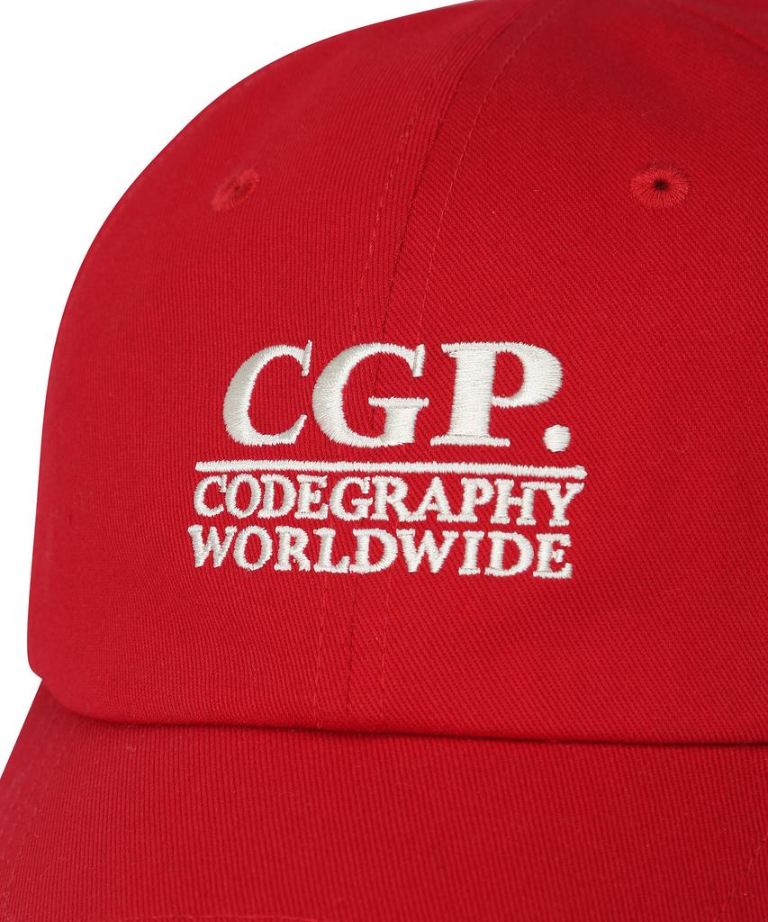 Кепка с квадратным логотипом CGP - Красная