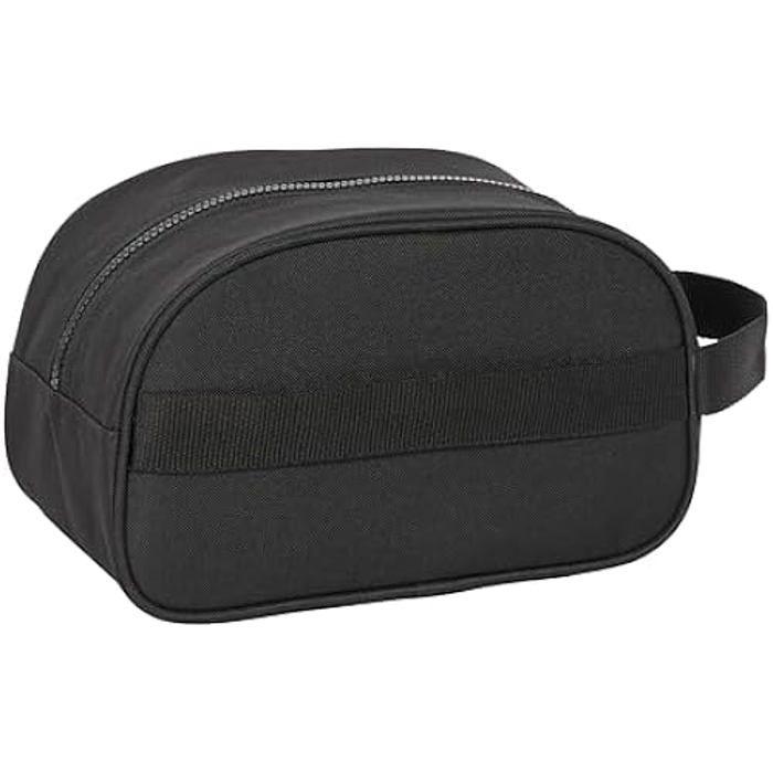 Trousse Scolaire - SAFTA - F.C. Barcelona - Taille Moyenne - Noir - Adaptable au Chariot