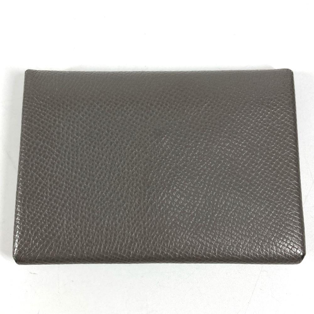 HERMES Business Card Holder Case Calvi Duo Card Case coin purse Folded wallet
