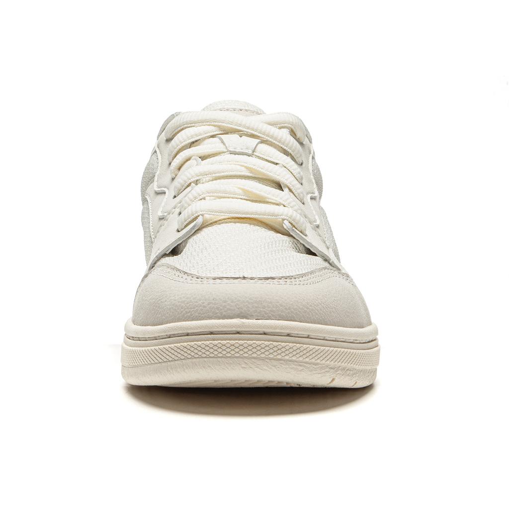 Li Ning Simple Fashion Comfortable Versatile Shock Absorbing Wear Resistant Low Top Skate Shoes Men Sneakers Off-White AEPU055-1