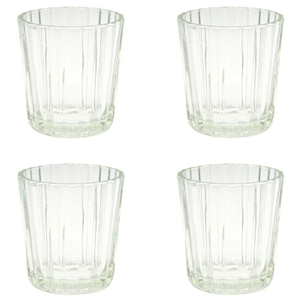 Wedding Glass Clear Creative Tea Light Jars Candlestick Stand Candle Holder Candle Pillar