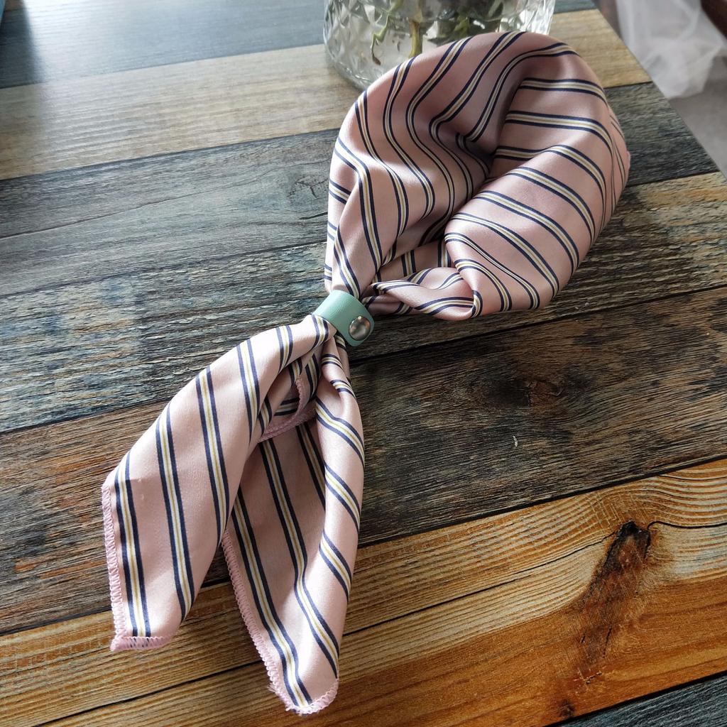 Decorative Simple Texture Silk Scarf Women'S New Style Spring And Autumn Summer Fashion Versatile Headscarf Work Scarf