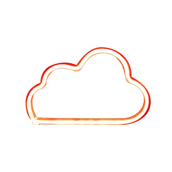 Облако в форме дома, светодиодное красочное украшение, неоновая радуга, вывеска, лампа для комнаты