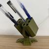 3D-печатный Держатель для ручек в военном стиле, Зенитная пушка, Настольный органайзер с несколькими отделениями, Креативный подарок для детей и взрослых