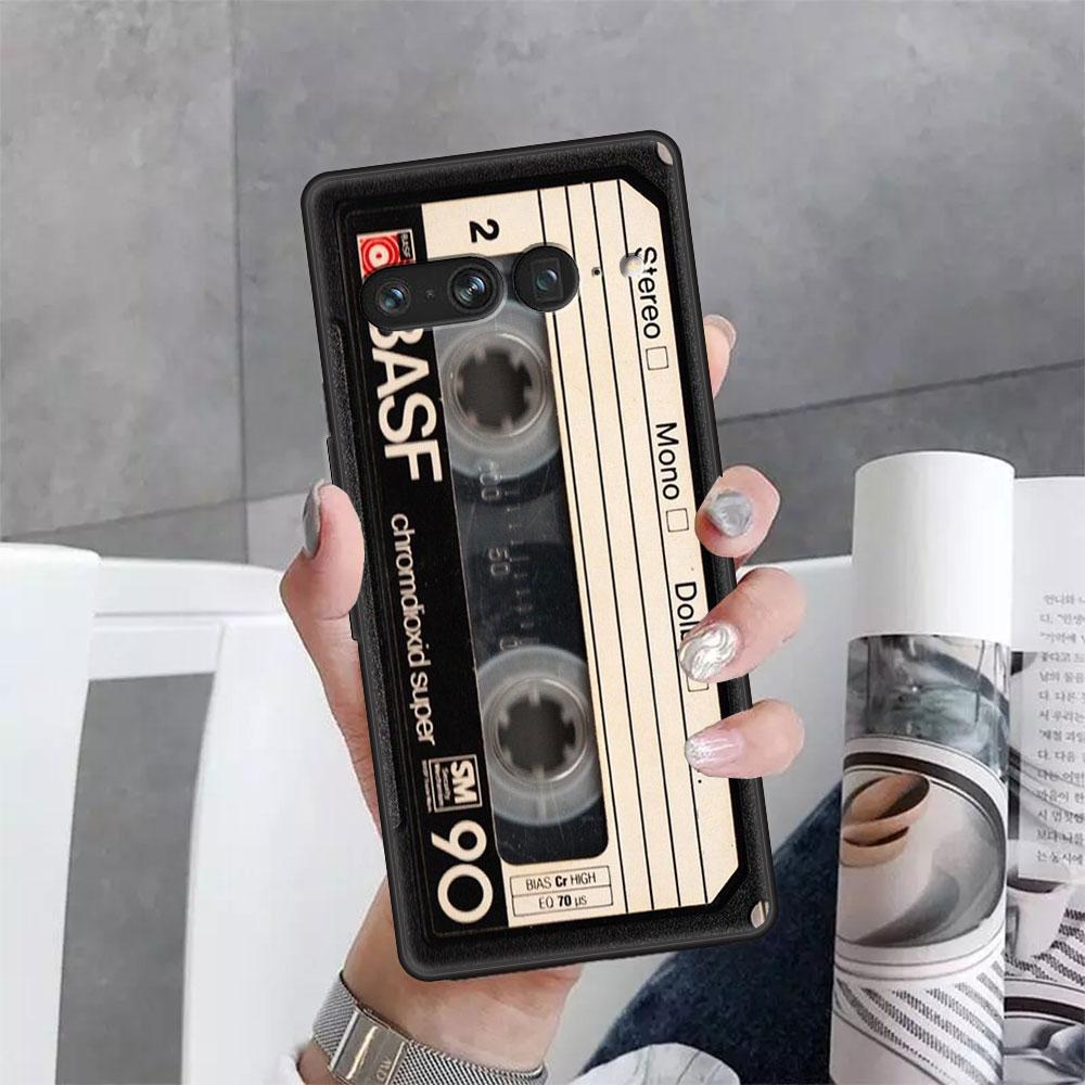 Чехол для Google Pixel 7 6 Pro 5 4 3 3a XL 5a 4a 5G Мягкий чехол для Pixel 6Pro 4XL 3XL 3aXL Задняя крышка Магнитная кассета для радио