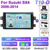 2 Din Android 12 автомобильное радио для Suzuki SX4 SX 4 2006-2014 Fiat Sedici 2005-2014 CarPlay интеллектуальные системы Smart Autoradio