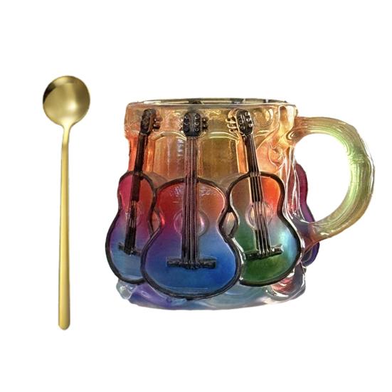 Picture Book Cup 3D Book Stacking Mug Hand-Drawn Literary Coffee Cup for Book Lovers Teachers Librarians