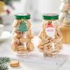Christmas Candy Biscuits Bottle Christmas Tree Milk Tea Bottle Candy Cookie Snack Chocolate Storage Jar Box Food Container ADM