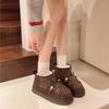 [Fanfuna] Женские зимние сапоги 2025 зима новые холодостойкие модные бархатные утолщенные короткие сапоги маленькие большие хлопковые сапоги