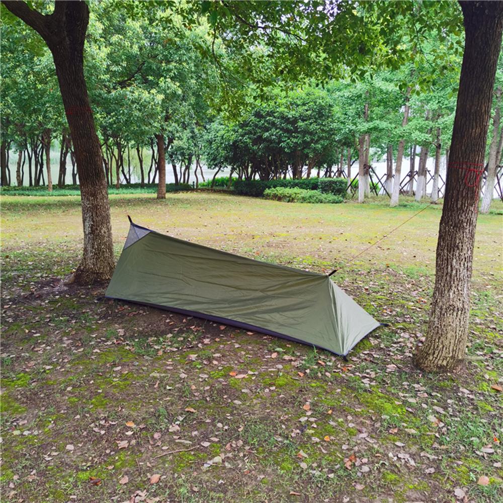 Палатка для пешего туризма, для кемпинга на открытом воздухе, палатка-спальный мешок, легкая одноместная палатка с москитной сеткой