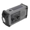 Solar Hand Crank Radio Multi Functional IPX4 Water Proof Emergency AM Frequency Modulation Radio with LED Flashlight