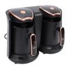 Turkish Coffee Maker 1200W Dual Compartment Electric Turkish Coffee Machine with 2 Cups for Hot Beverage Brewing