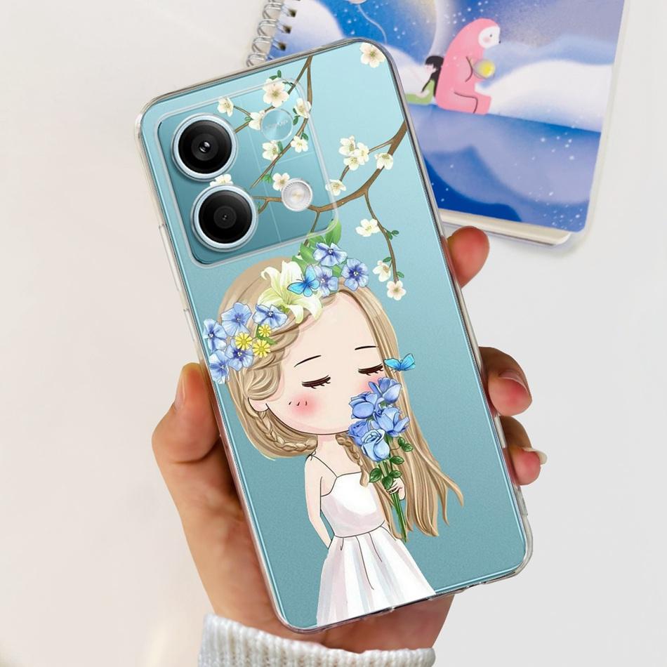 For Xiaomi Redmi Note 13 4G Case Redmi Note 13 Pro 4G Global Cute Soft Silicone TPU Slim Cover For Redmi Note13 13Pro 4G