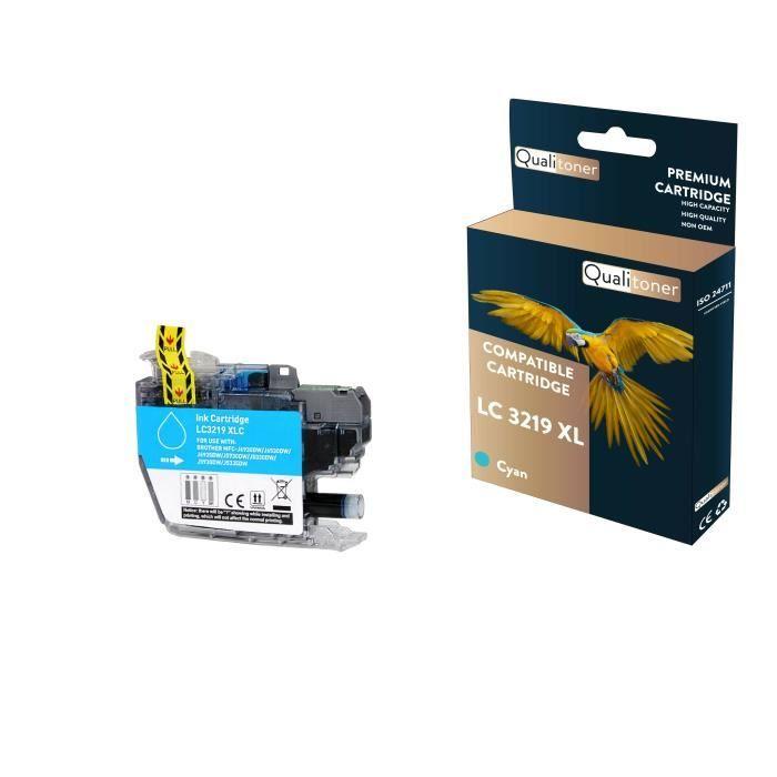 QUALITONER - 1 Cartouche compatible pour BROTHER LC 3219 XL LC3219XL Cyan (Livres) pour Brother MFC-J 5330 DW 5330 DW XL 5335 DW 573