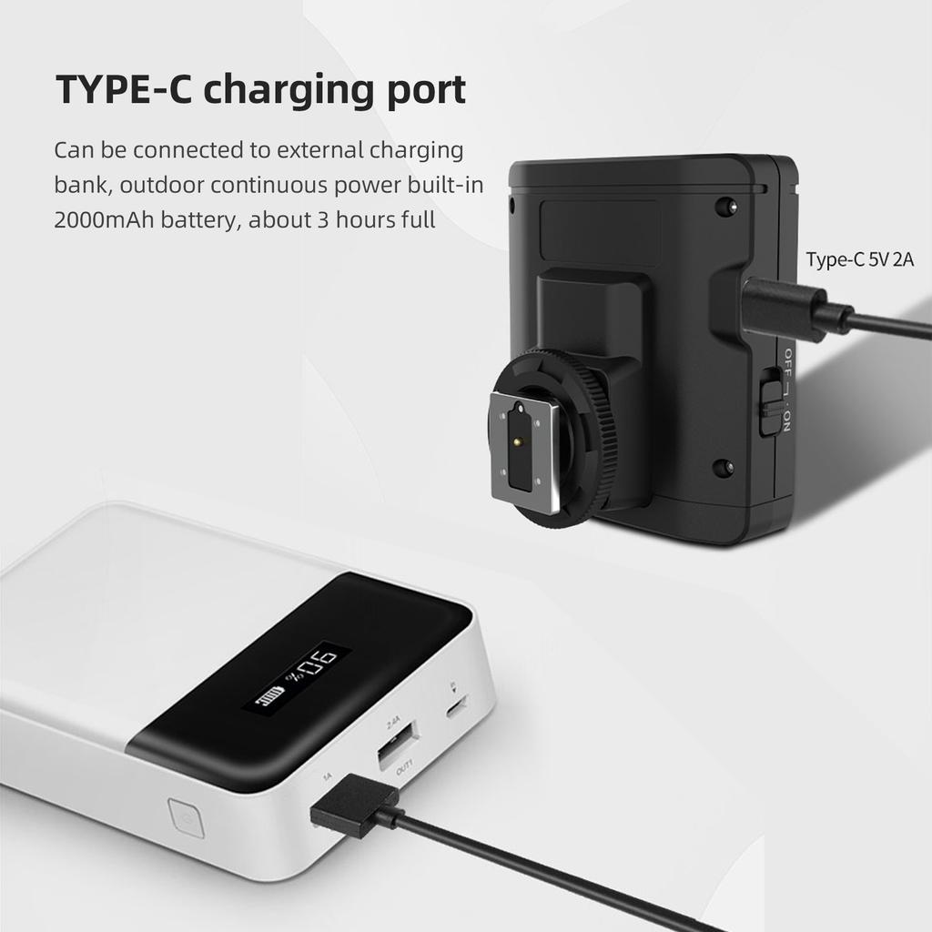 TRIOPO TR100 Universal Mini Camera Flash GN12 On-camera Flash 5600K Speedlite 0.1-1.8s Recycle Time