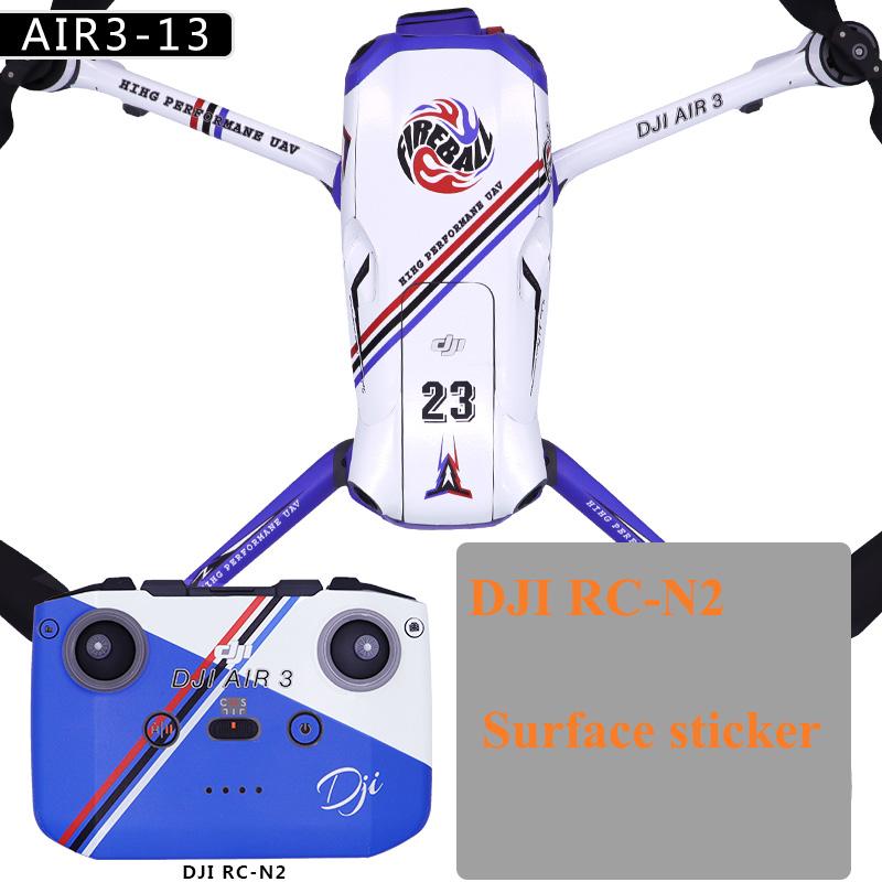 Красочные наклейки для DJI Air 3 Drone Защитная пленка ПВХ Наклейки Поверхностное покрытие кожи для DJI RC 2/RC N2 Аксессуары