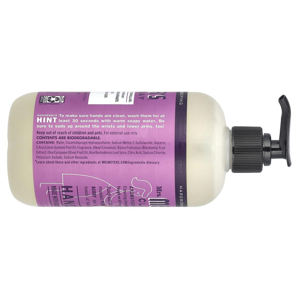 Mrs. Meyers Clean Day Жидкое мыло для рук, аромат сливы, 370 мл (12,5 жидких унций)