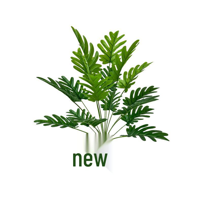 18-Head Monstera Deliciosa and Aglaonema Faux Plant Bonsai for Home Landscaping