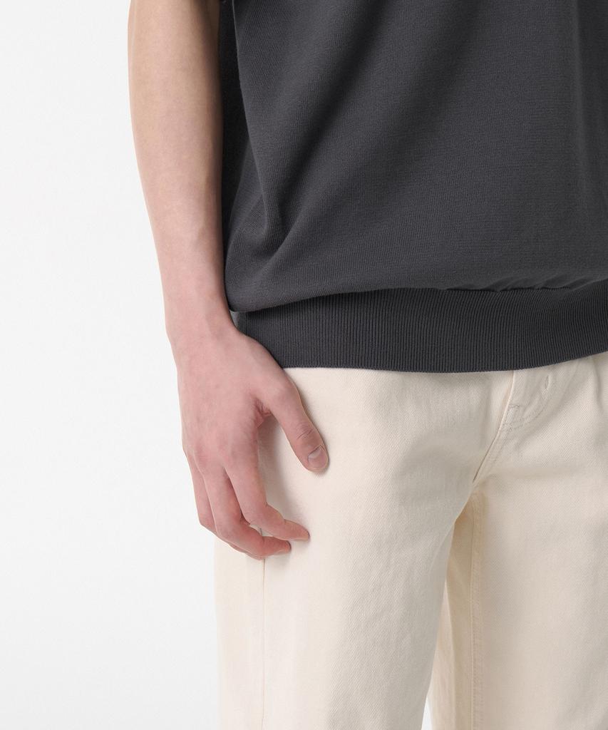 MUSINSA STANDARD Washable Supima Cotton Knitted Polo Shirt [Grey]