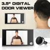 3.5" LCD Digital Door Viewer Doorbell Security Camera Electronic Cat Eye Camera Photo Monitor Black & Silver
