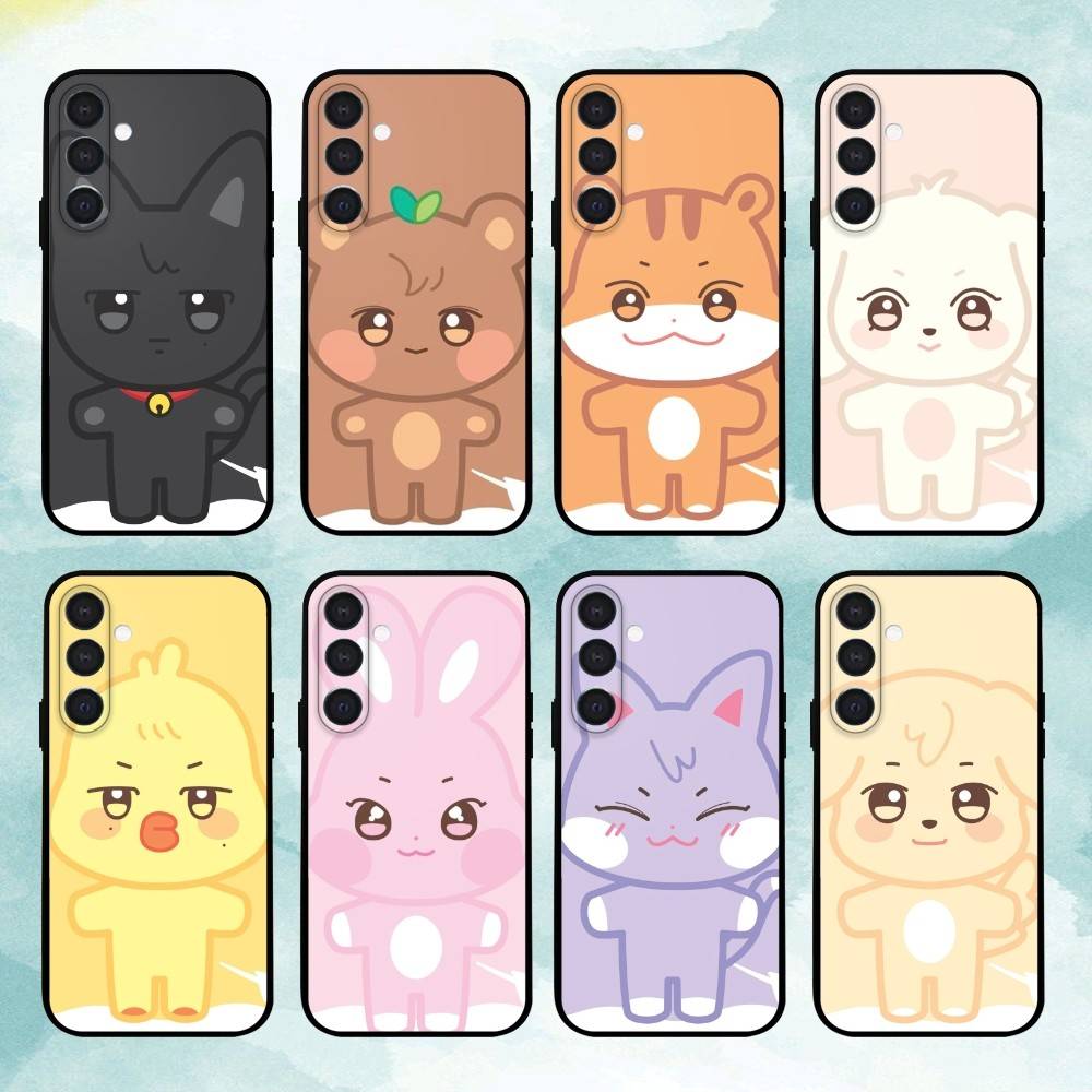 Милый чехол A-ANITEEZ для Samsung Galaxy A73, A72, A71, A70, A53, A52, A51, Другие, Мягкий черный чехол