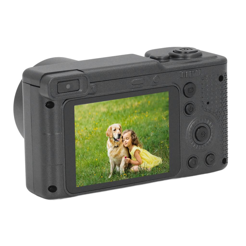 Винтажная цифровая камера HD 4K 2,4 дюйма 1080P 8-кратный зум Передняя и задняя двойные камеры для фото- и видеосъемки