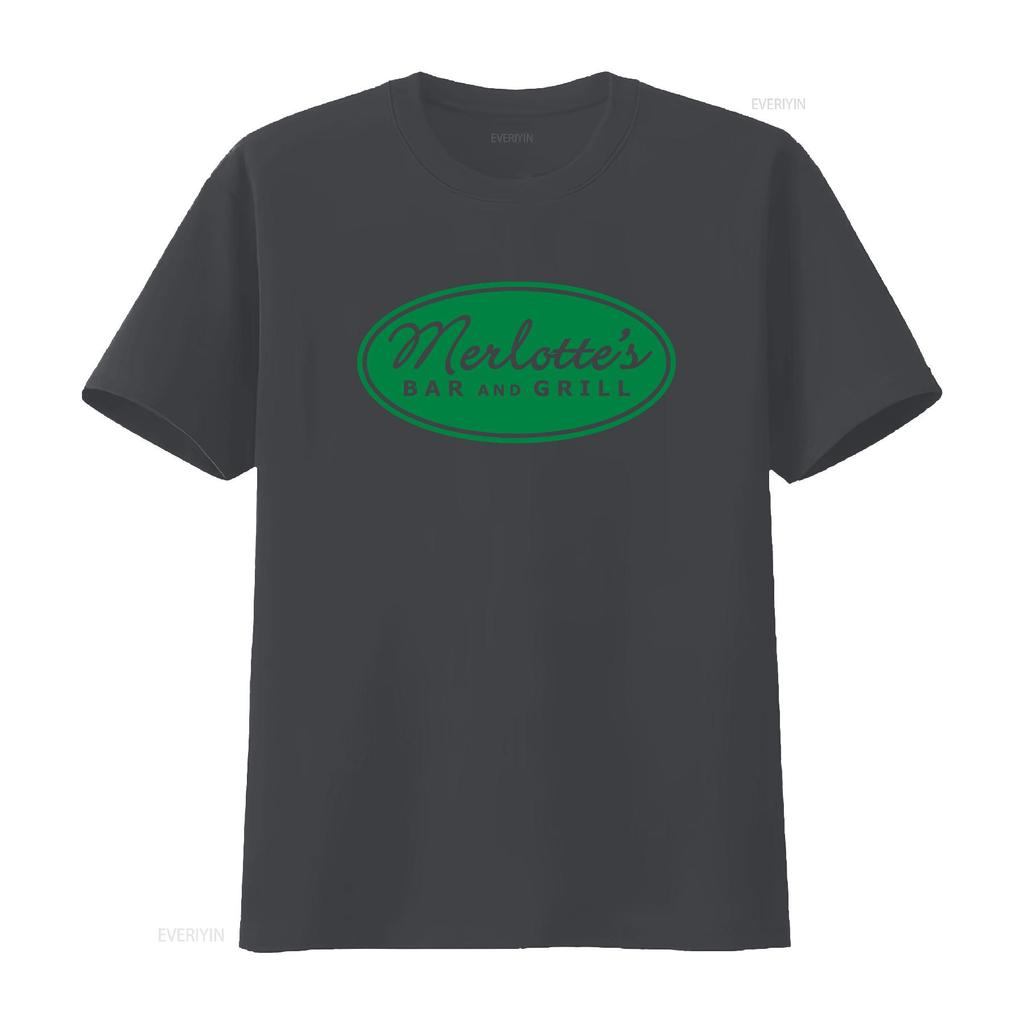 Juniors True Blood TV Show Series Merlottes Bar and Grill Print White Cosplay T Shirt vintage Washed streetwear Stretched