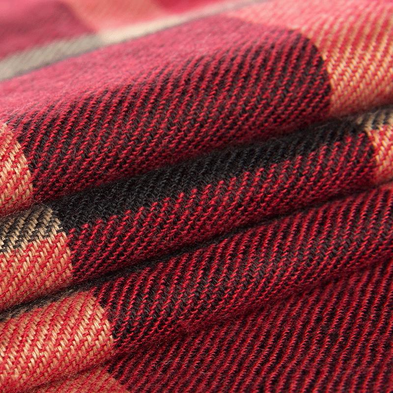 Hengyuanxiang Winter Warm Plaid Scarf