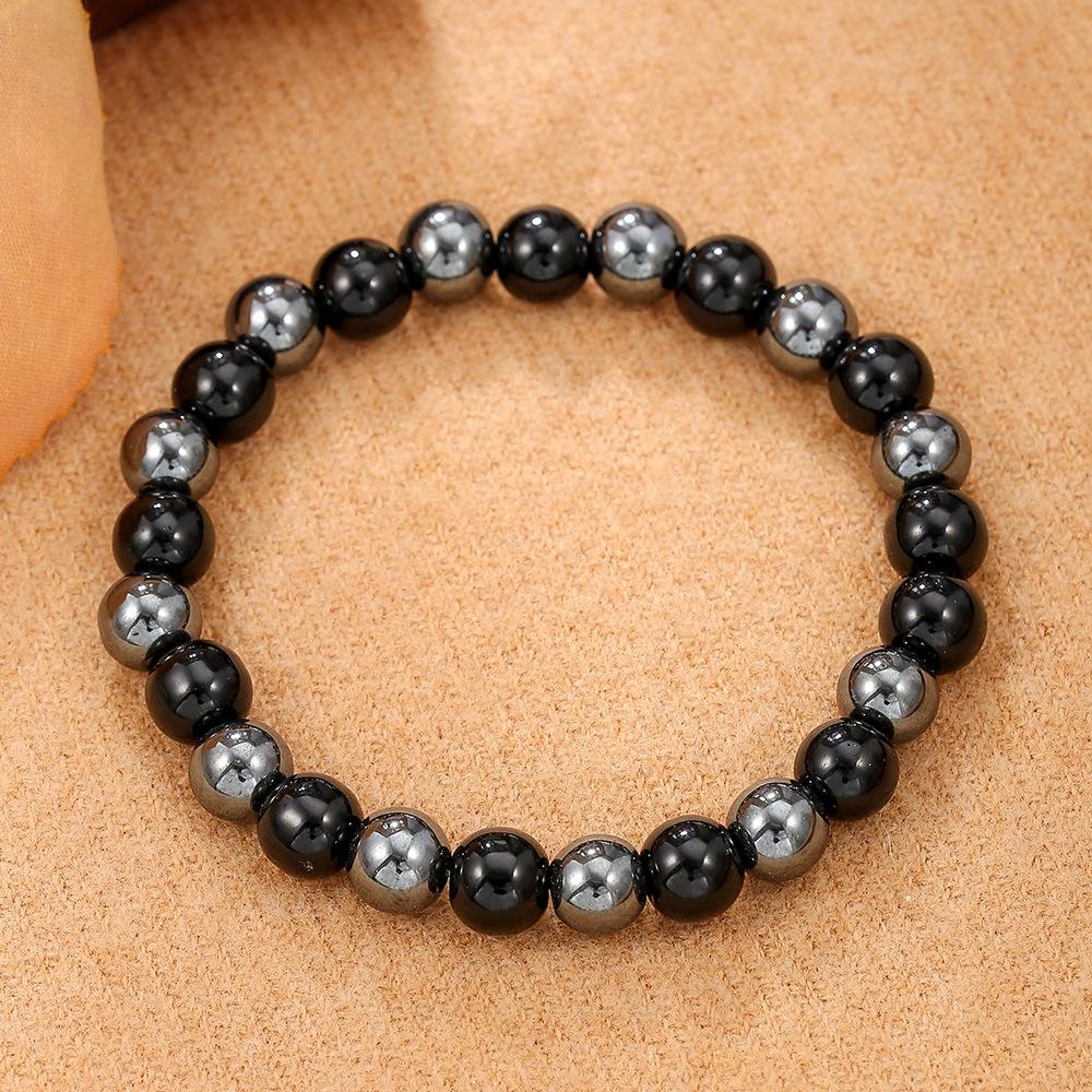 Европейский Кристальный Браслет из Тигрового Глаза на Эластичной Основе, Украшения из Натуральных Каменных Бусин