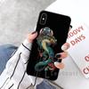 Мягкий чехол для телефона с цветком дракона змеи арт крутой для iPhone 11 12 pro XS MAX 8 7 6 6S Plus X 5S SE 2020 XR