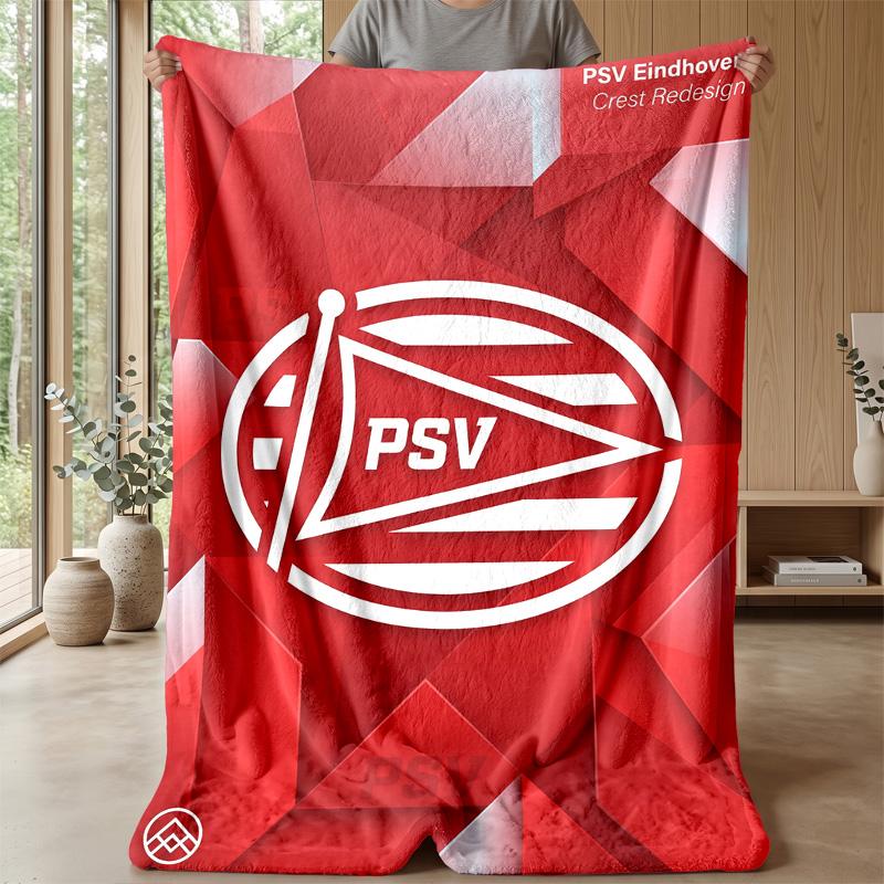 PSV Eindhoven FC Soft Flannel Fleece Blanket Lightweight Cozy Warm Throw Blanket For Sofa Bed Home Decor