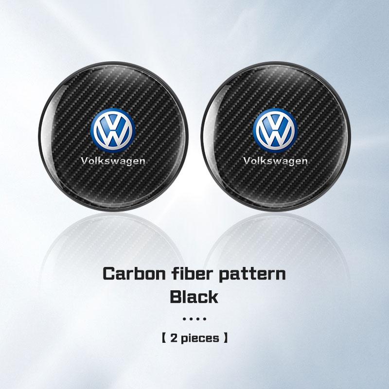 2Pcs Car Coaster Water Cup Bottle Mat Anti-slip Pad for Volkswagen VW R Rline ID.3 ID4 Polo Passat B5 B7 Golf 8 Touran Caddy GTI