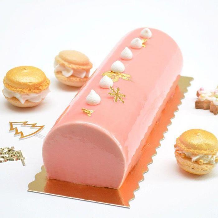 Lot de 5 supports - SCRAPCOOKING - Pour cakes &amp; bûches - 30x10cm - Or/noir