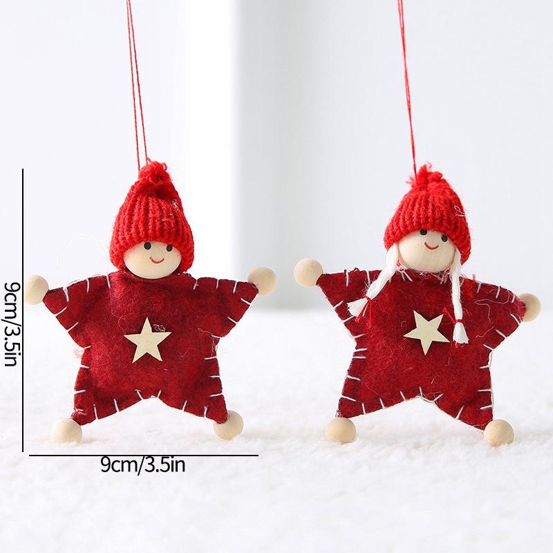 New Year 2026 Christmas Tree Ornament Xmas Doll Santa Claus Hanging Pendant Festival Gifts for Favor Christmas Home Decoration