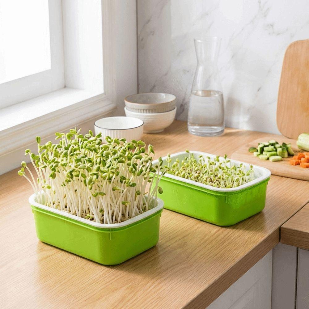 2Pcs Plastic Germination Tray High Ventilation Hydroponic Planting Tray  Greenhouse Supplies