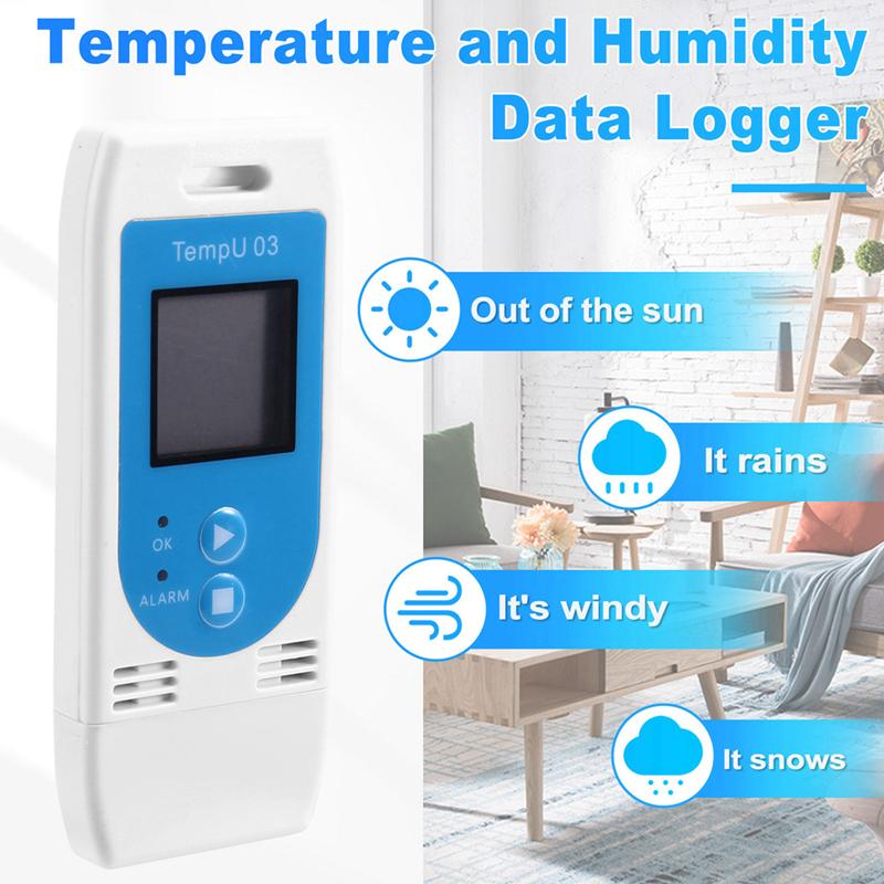 Tempu 03 USB Логгер данных температуры и влажности RH TEMP Регистратор данных Температурно-влажностный измеритель записи С емкостью 32 000