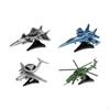4 Pieces 4D Model Kit Airplane To Build Aircraft Puzzle Toys for Table Scene