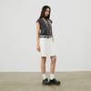 New MLB Preppy Style Collection Los Angeles Dodgers SS24 Casual Short Skirts Women's Cream 3FSKV0143-07CRS