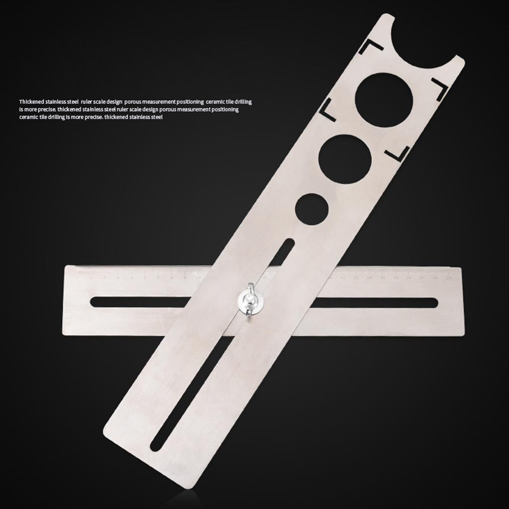 Регулируемый локатор для керамической плитки, линейка для маркировки положения стены, резак для керамических отверстий, дрель, открывалка для мрамора, строительный инструмент