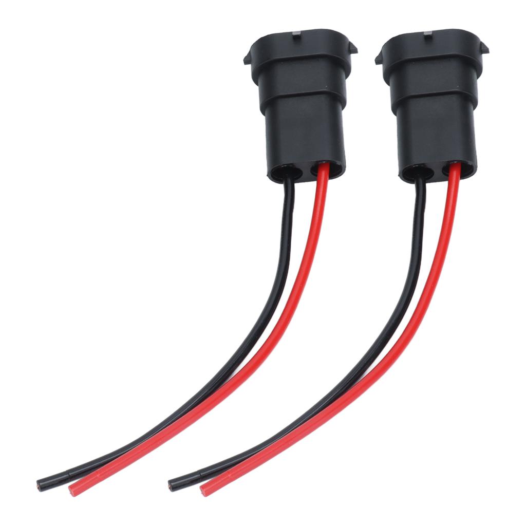 2Pcs Socket Wires Male Adapter Headlight Copper Wiring Harness 12V for H11 H8 880 890 Bulb