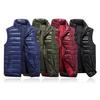 Осенне-зимнее мужское повседневное пальто без рукавов с воротником-стойкой, модное однотонное теплое жилет на молнии, размер пальто:S-6XL