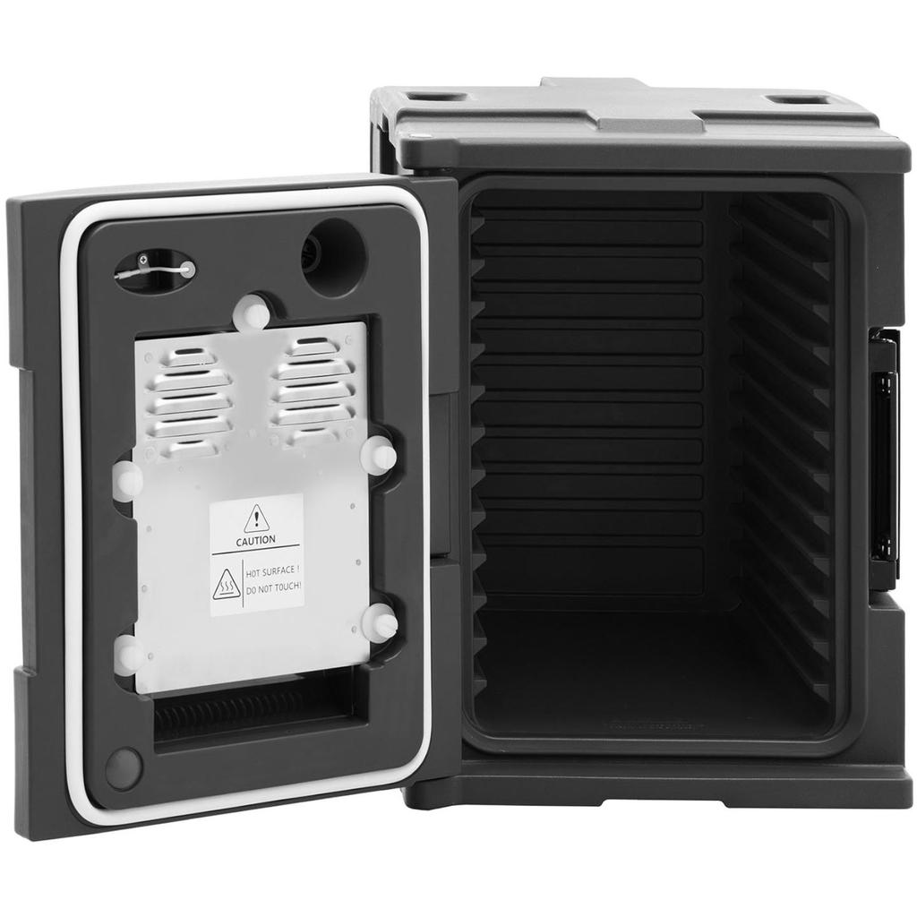 Thermos thermal insulating container with electric heater for GN 1/1 containers
