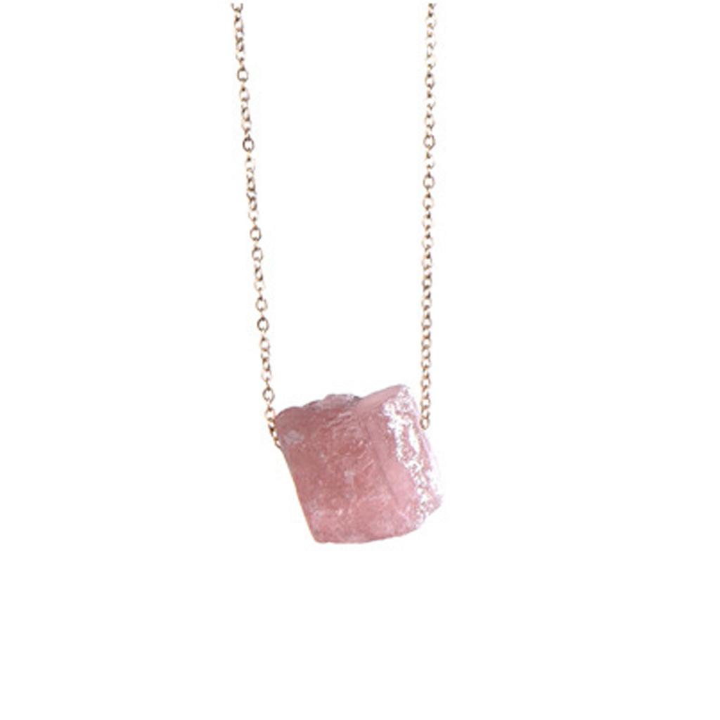 Natural Stone Irregular Multi-color Clavicle Chain Necklace With Accessories