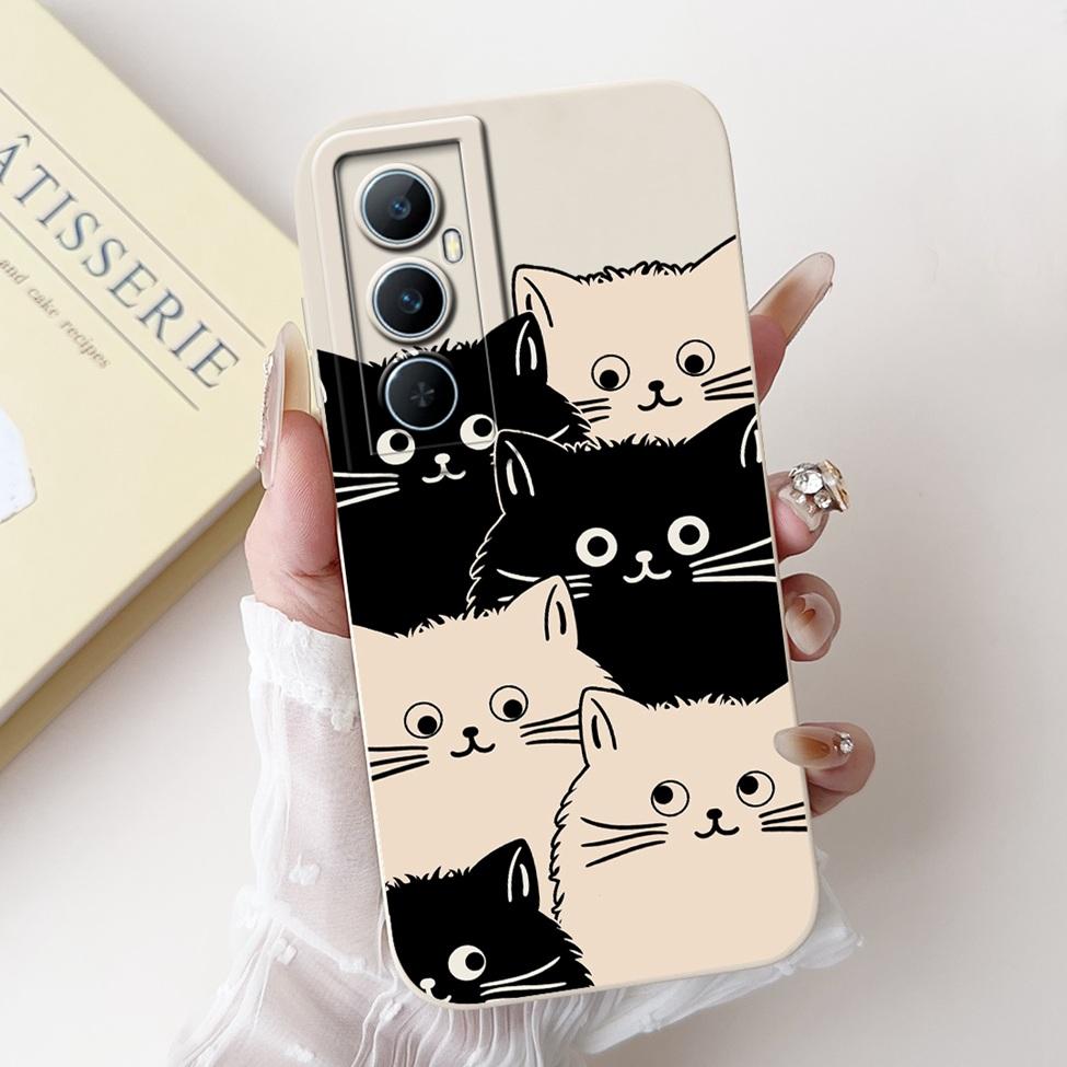 Funda For Realme C65 RMX3910 Back Cover For Realme C65 4G Case Shockproof Luxury Flowers Cute Cartoon Cool Silicone Bumper Coque