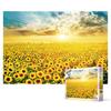 Пазл из 1000 деталей - поле золотых подсолнухов 2, популярная корейская головоломка