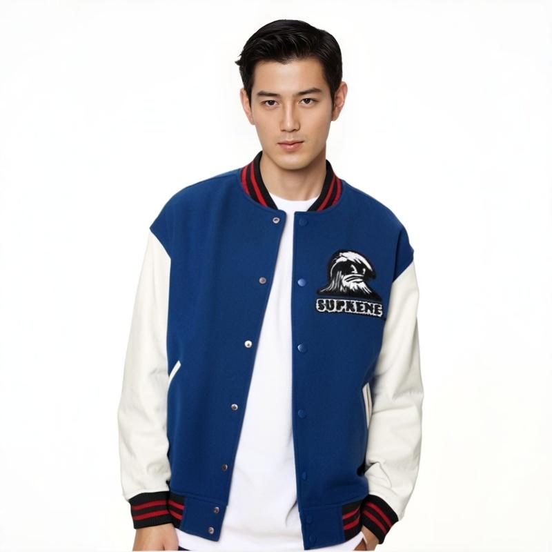 Supreme Wave Varsity Jacket 'Black Green' Men's SUP-SS24-180