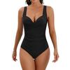 European & American Plus Size One-Piece Swimsuit for Women
