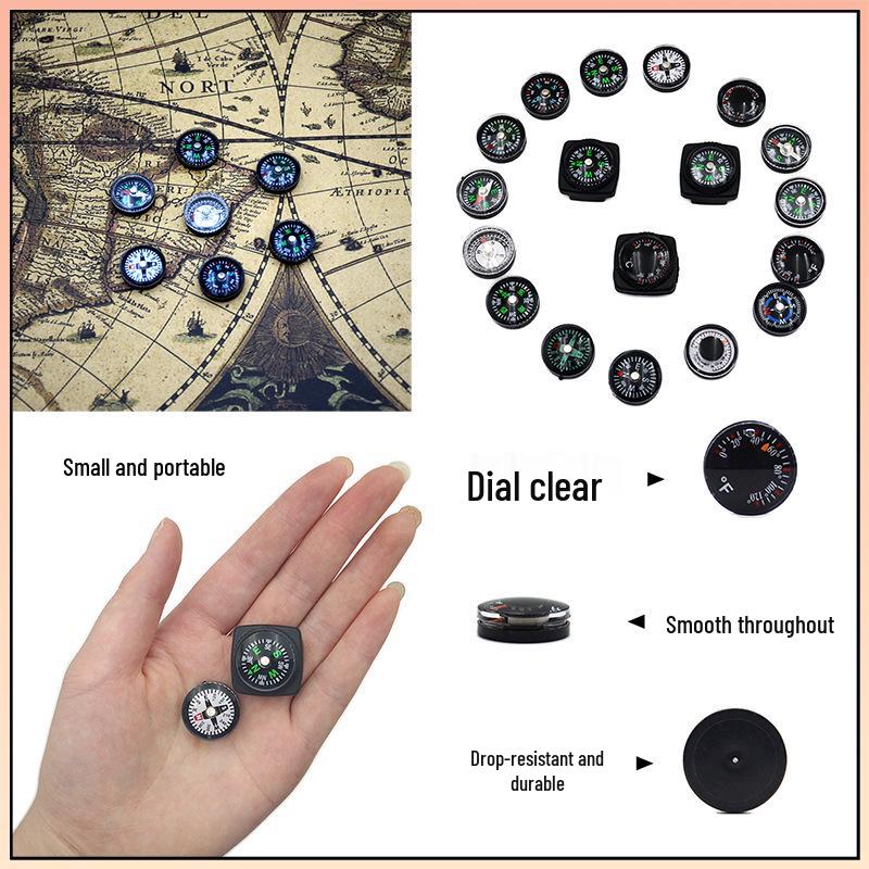 Микро-прецизионный компас 20 мм, заполненный маслом, для преподавания на открытом воздухе и кемпинга